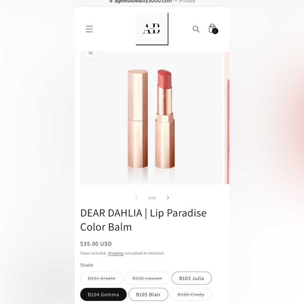 DEAR DAHLIA | Lip Paradise Color Balm
www.agelessbeauty3000.com - Picture 4 of 11